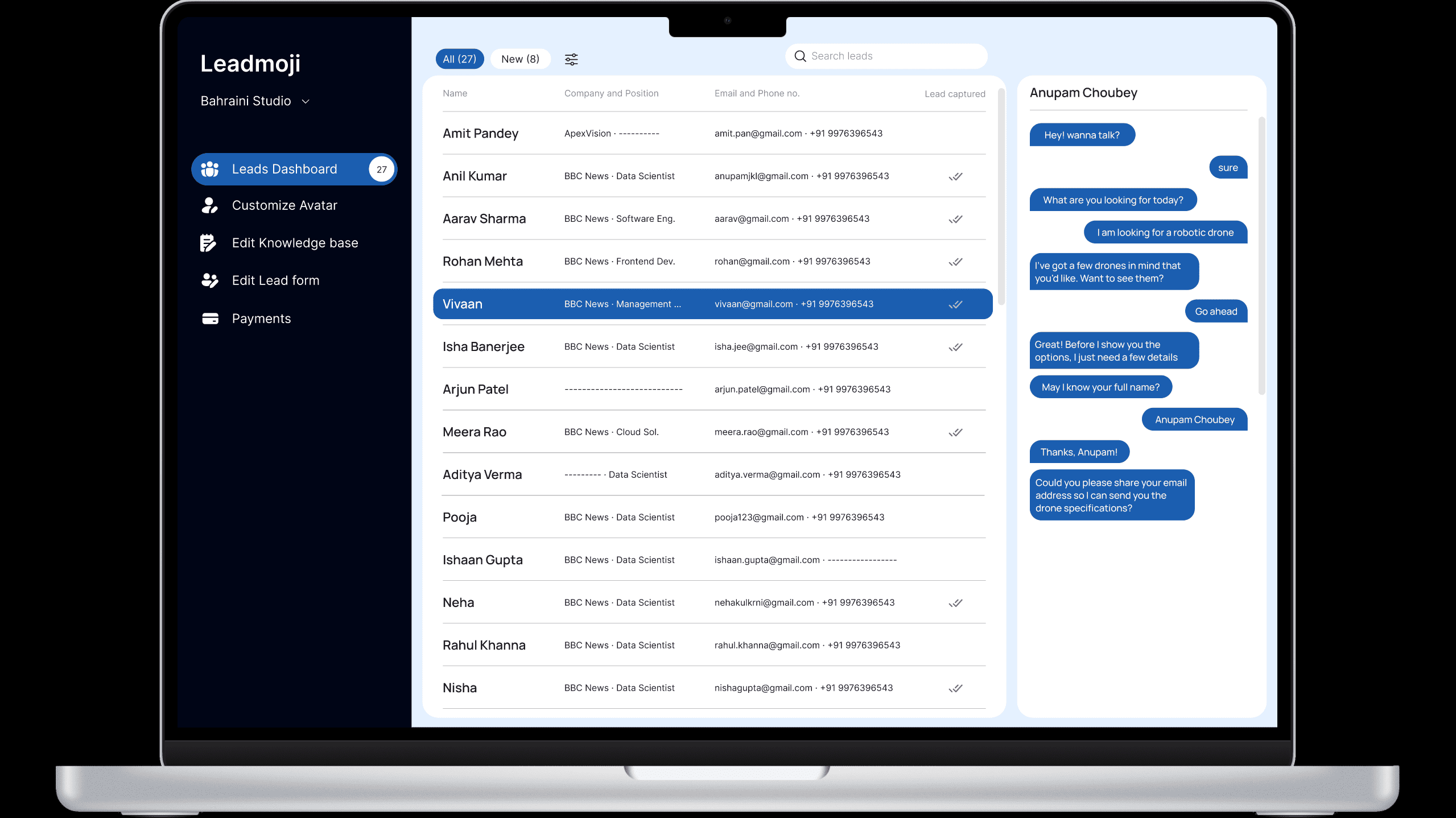 Centralized Lead Dashboard